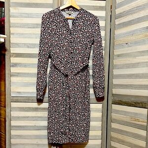 Boden red navy and White Women's Dress